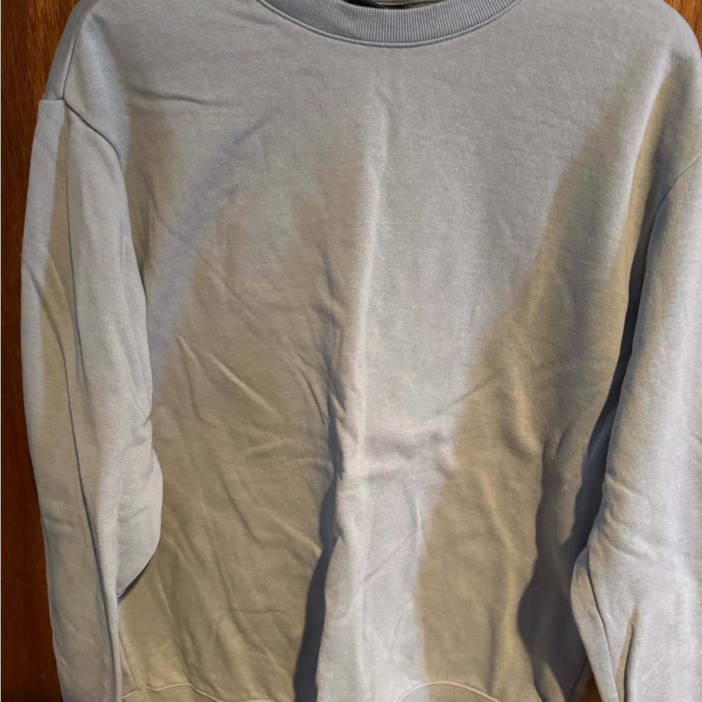 H&M Men's Soft Blue Crewneck Sweater